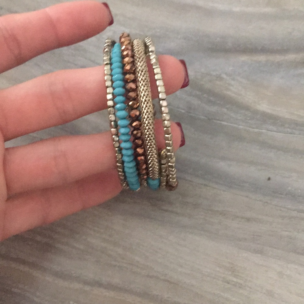 Coil Bracelet - Turquoise